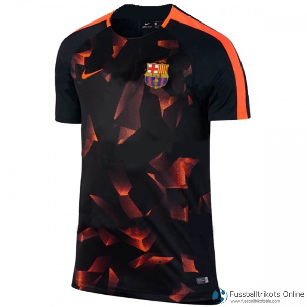 Barcelona Training Shirts 2017-18 Schwarz Orange Fussballtrikots Günstig